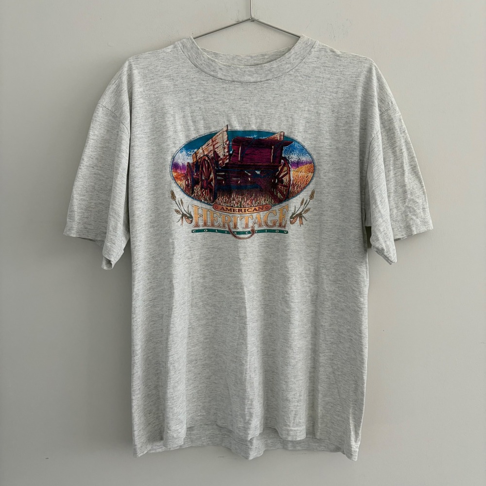 Vintage American Heritage Collection Sugar Creek T-Shirt Grey XL Made in USA